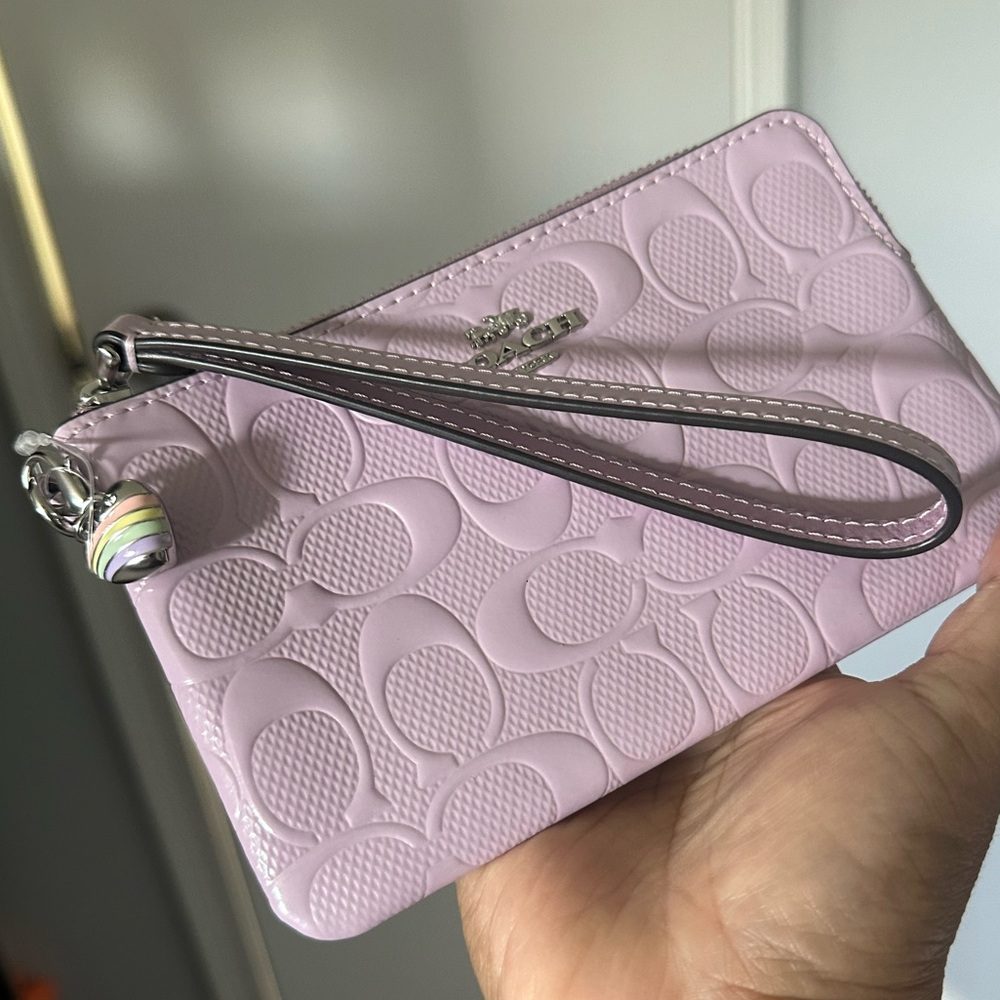 Coach Corner Zip Wristlet Wallet - Picture 5 of 10